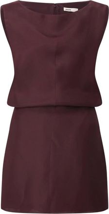 Khaite Slim-Fit Mini Jurk - Dames - Korte kleedjes - Rood - XS - Organza - Kleedjes