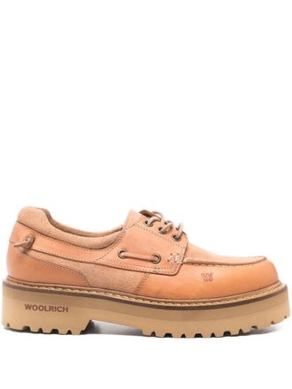 Woolrich Scarpe da barca in pelle Woolrich Rock