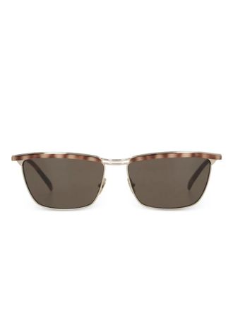 Saint Laurent Eyewear Occhiali da sole con effetto tartarugato - Oro