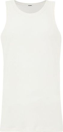 Jil Sander White Cotton Sleveless Mens Jacket