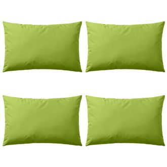 vidaXL Vidaxl - Cojines Para Exteriores 60x40 Cm Verde Manzana 4 Unidades
