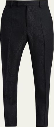 Versace Mens Python Jacquard Formal Pants
