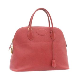 Herm&egrave;s Pre-owned Vintage Handtas - Dames - Pre-owned - Rood - Maat: ONE Size Leer