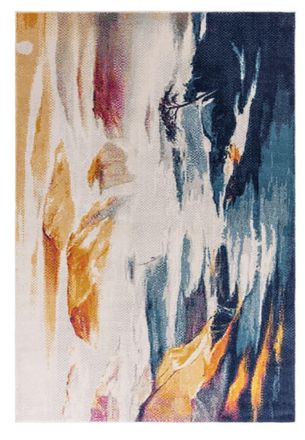 Novatrend Alfombra tejida plana moderna multicolor 080x150 cm