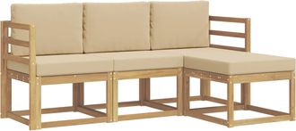 vidaXL Conjunto De Sof&aacute;s De Exterior 4 Uds. Vidaxl