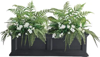 Frontgate Outdoor Mixed Evergreen & Fern Window Box Filler - Frontgate