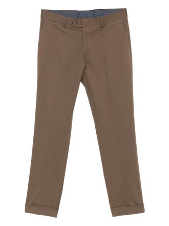 Barba turn-up trousers - Brown