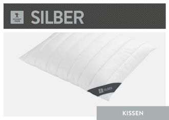 Spessarttraum Baumwollkissen »Silber« 1 Stk. tlg. hergestellt in Deutschland, allergikerfreundlich