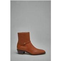 Valentino Pat Ankle Boot in Kidskin