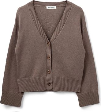 Sofie Schnoor Skylar SW Cardigan - Dames - Vesten - Bruin - M - Wol - Truien & Vesten
