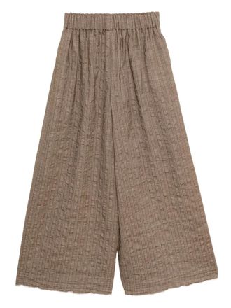 Uma Wang textured wide-leg trousers - Neutrals