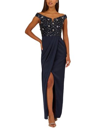 Aidan Mattox Embellished Maxi Dress