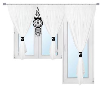 OEM Cortina Moderna Para Ventana/balc&oacute;n De Sal&oacute;n, Atrapasue&ntilde;os Calado 300x150 200x250