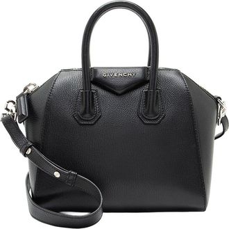 Givenchy Black Goatskin Sugar Antigona Mini Satchel (Authentic Pre-Loved)