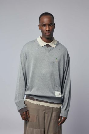 Miharayasuhiro Triple Layered Knit Pullover