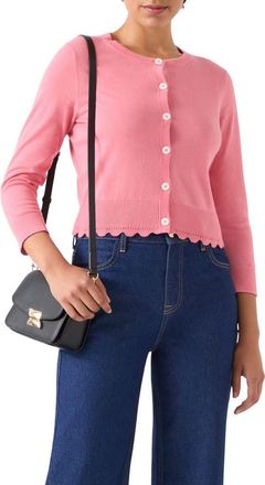 L.k. Bennett Vanessa Crewneck Cardigan in Rose at Nordstrom Rack, Size X-Small