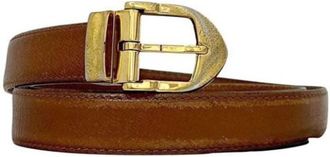 Louis Vuitton Pre-owned Taiga Standard riem - Heren - Vintage Accessoires - Bruin - ONE Size - Leer - Vintage