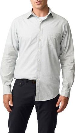 Rodd & Gunn Mount Riley Sports Fit Microprint Cotton Button-Up Shirt in Pistachio at Nordstrom Rack, Size Xx-Large