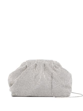 Twentyfourhaitch Petra clutch bag - women - Polyester/Polyester - OS - Silver