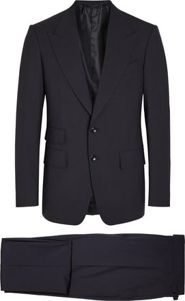 Tom Ford Bistretch Shelton Wool-blend Evening Suit - Navy - 52 (IT52 / XL)