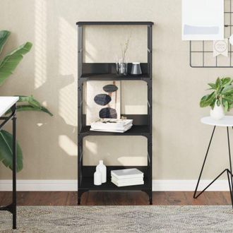 vidaXL Libreria Nera 50x33x117,5 cm in Legno Multistrato - Vidaxl