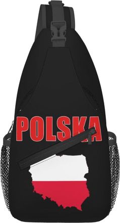 Generic Poland Country Polska Map Sling Bag Anti Theft Cross Body Bag Trendy Crossbody Bags For Shopping Traveling Sports