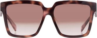 Prada Brown Gradient Square Ladies Sunglasses PR 24ZSF 23A0A6 57