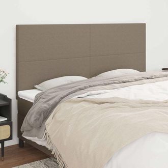 vidaXL Vidaxl Cabecero De Cama Color Topo 160x5x118/128 Cm Tela