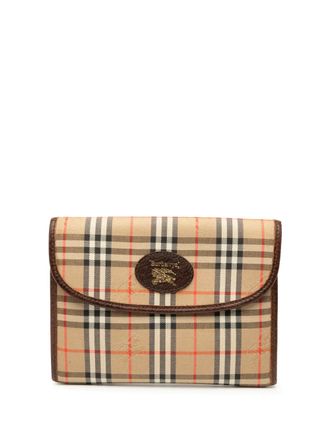 Burberry 20th Century Haymarket Check Canvas pouch - Brown