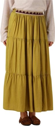 Louizon Dames, Rokken, Geel, Maat: XS
