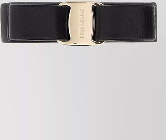 Ferragamo leather hair clip
