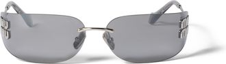 Miu Miu Aube Sunglasses, Woman, Grey Lenses