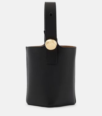 Loewe Pebble Mini leather bucket bag