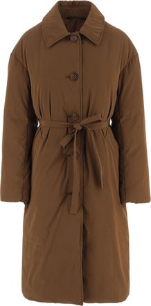 Ienki Ienki Lungo Velar Coat With Down Insulation And Removable Belt