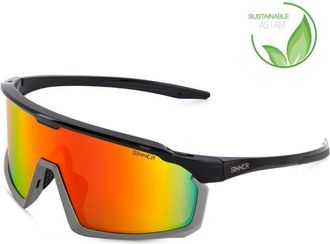 Sinner Araza Asian Fit SISU-917-10-58 Mens Sunglasses Black Size 146