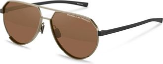 Porsche Design P8996 D171 Mens Sunglasses Green Size 61