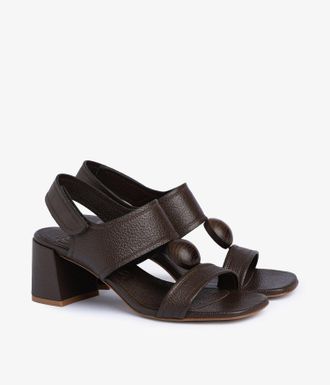 Pedro Garcia Brown leather slingback sanda | Uriana | Fall-winter 26 |