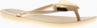 Ipanema Womens Ipanema Womens Flip Flops Maxi Fashion Slip On beige gold UK Size - Cream - Size: 5
