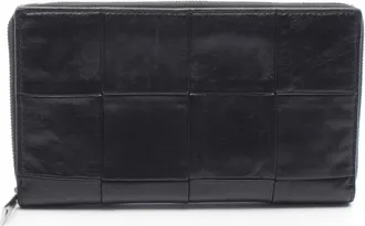 Bottega Veneta Black Intrecciato Long Wallet (Bi-Fold) (Pre-Owned)