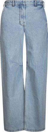Entire studios Wijde Pijpen Jeans - Dames - Loose Fit Jeans - Blauw - S - Katoen - Jeans