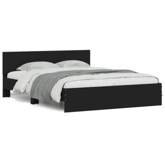 Berkfield Home Bed Frame without Mattress Black 140x200 cm