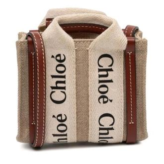 Chlo&eacute; Pre-owned Woody Schoudertas - Dames - Pre-owned - Beige - Maat: ONE Size