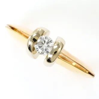 C&A Pink Gold White Gold Yellow Gold Yellow Gold (18K) Pink Gold (18K) White Gold (18K) Band Ring (Pre-Owned)