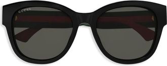 Gucci Occhiali da sole a farfalla - Nero