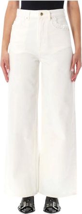 Ganni Mujer, Vaqueros, Blanco, Talla: W27
