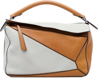 Loewe Pre-owned Loewe Medium Bicolor Calfskin Puzzle Satchel Ladies GPIFGGYO23AB2008
