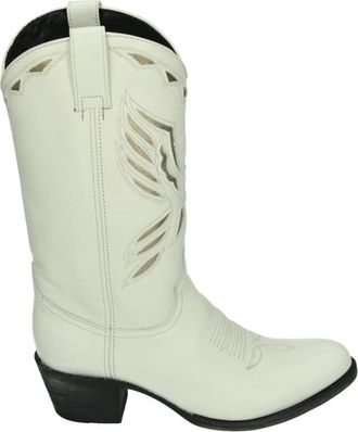 Sendra Western Laars Wit Leer - Dames - Cowboylaarzen - Wit - 39 EU - Leer - Schoenen