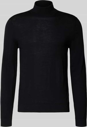 Selected Rollkragenpullover aus Merinowolle Modell TRAY in Black, Größe XXL