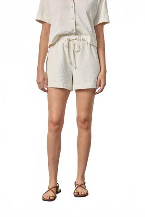 Lilla P Drawcord Short In Ecru