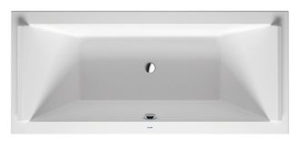 Duravit Ba&ntilde;era Duravit Starck Rectangular 1800x800 Mm Con Dos Inclinaciones Dorsales, Con Un Reposacabezas, De Acr&iacute;lico Sanitario, Blanco